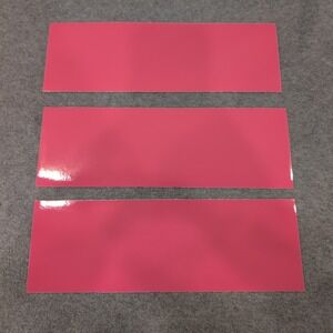 3M 2080 Gloss G103 Hot Pink Vinyl Wrap Strips 12x4" 3 Pk Auto Accent Film Decal